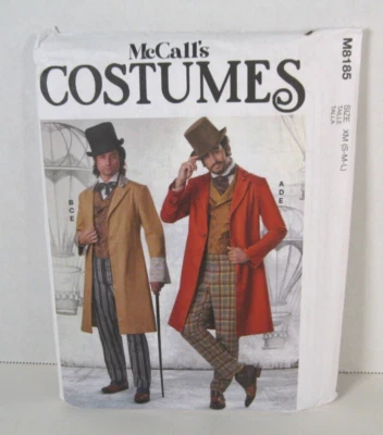 McCall's 8185 Victorian Gentlemen / Steampunk Costume Pattern Men's S-L 34-44 UC - Image 1 of 3
