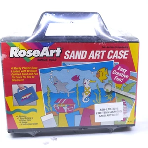 Vintage RoseArt Sand art case kit 90s kids nostalgia craft sealed new - Picture 1 of 7