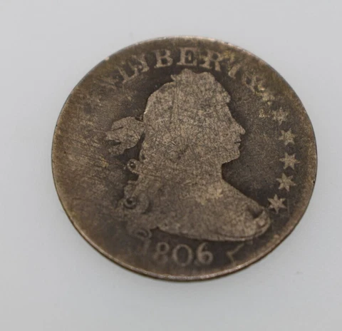 1806/5 Draped Bust Half Dollar Nice Original Surfaces Cover