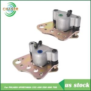Front Brake Calipers Left Right w/Pads for POLARIS SPORTSMAN 335 400 500 600 700 - Picture 1 of 9