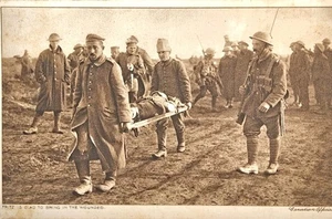c1919 WWI Era Picture Postcard - Germany Soldiers Helping The Wounded - #-7764 - Picture 1 of 18