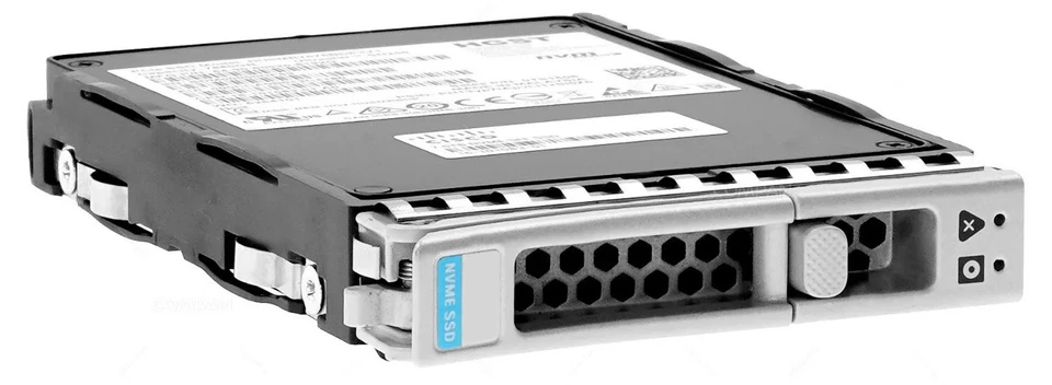 NEW Cisco 1.6TB 2.5" NVME U.2 PCIe SSD UCS-NVMEM6-W1600 + M5 M6 Caddy - Image 1 of 1