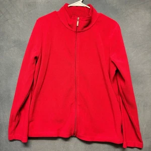 Jason Maxwell Fleece Jacket Petite Large Mock Neck Performance Gorpcore Granola - Picture 1 of 8