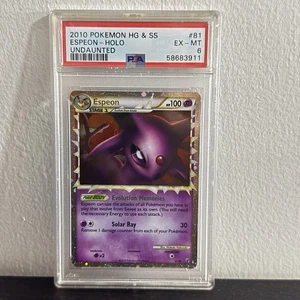 2010 Pokémon HGSS Undaunted Espeon Holo #81 PSA 6 – Eeveelution WOTC Era - Picture 1 of 3
