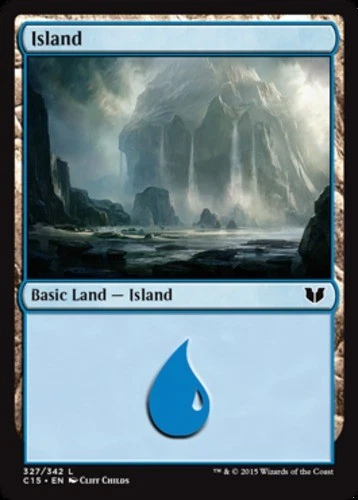 Island (327) - Commander 2015 #327/342 MTG Magic The Gathering - Image 1 of 1