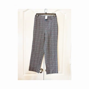 American Eagle Pull On Pants Plaid XSmall Crop Houndstooth Dress Trouser NWT - Picture 1 of 11