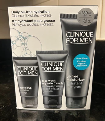 Clinique for Men hidratación diaria sin aceite de 3 piezas - Juego de 3 piezas - VALOR $51 Foto 1 de 4