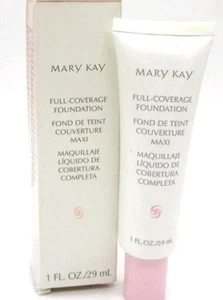 Mary Kay FULL Coverage Foundation DISCONTINUED PINK CAP /IVORY 100 - Picture 1 of 2