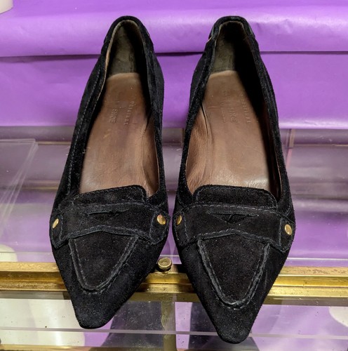 LA SCARPA AUTO ORIGINALE PRADA scarpe scamosciate tacco a gattino taglia 40 nere