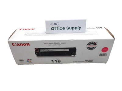 Cartucho de tóner original Canon 118 magenta 2660B001[AA] envío gratuito D Foto 1 de 4