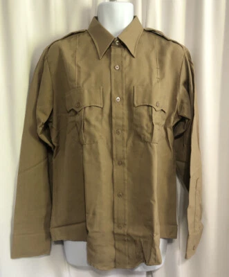 Camisa de Servicio Distinguido Flying Cross Talla 16.2-5 Camisa Uniforme Tostada EE. UU. Foto 1 de 4