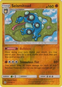 Reverse Holo Seismitoad 117/236 Rare SM - Cosmic Eclipse - Picture 1 of 1