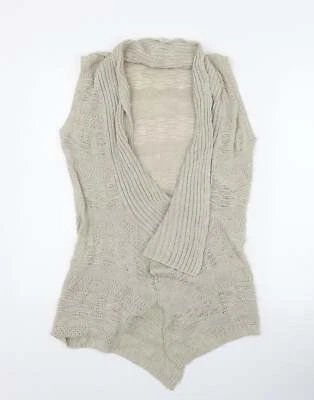 Cárdigan de algodón beige para mujer Evie talla 10 Foto 1 de 4