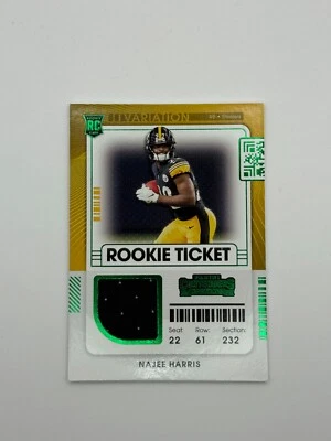 2021 Panini Contenders - Rookie Swatches Variations Najee Harris  (MEM, RC) - Image 1 of 2