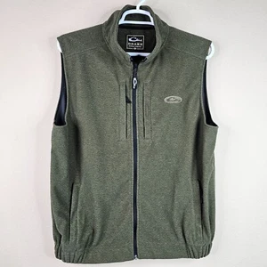 Drake Waterfowl Vest Mens XL Green Hunting Layering Fleece Windproof Heather - Picture 1 of 10