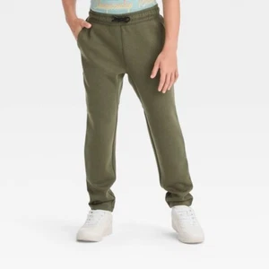 Boys' Tech Fleece Sports Jogger Pants - Art Class™ Green Large 10/12 - Picture 1 of 1