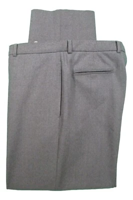 Pantalones de vestir de lana Armani Collezioni para hombre gris frente plano 37x32,5 Foto 1 de 3