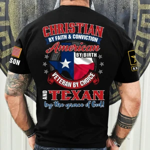 Camisa estampada personalizada para veterano estadounidense por nacimiento veterano por persona a elección - Imagen 1 de 4