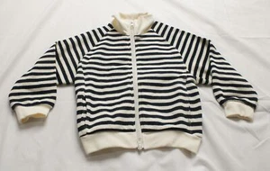 Style Noiter Girl's Full Zip-Up Stripped Sweater JW7 Blue/White Small NWT - Picture 1 of 3
