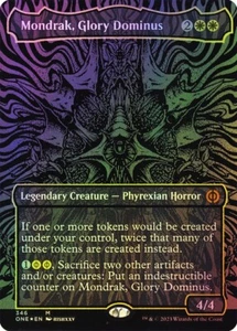 Mondrak, Glory Dominus Oil Slick Foil Phyrexia: All Will Be One NM MTG - Picture 1 of 1