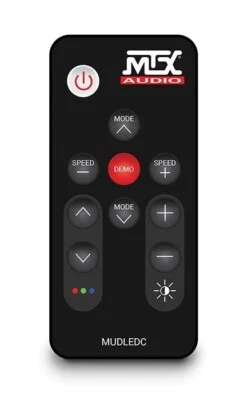 MTX MUDLEDC MUD65PL LED Remote Control For UTV ATV RGB 20-Color-Choice Speakers