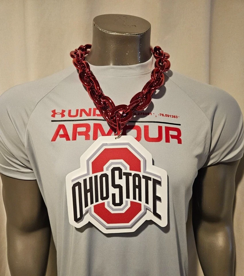New NCAA Ohio State Buckeyes Fan Chain Necklace Foam FREE Shipping!! - Image 1 of 1