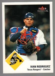 2003 Fleer Tradition Ivan Rodriguez Baseball Card Texas Rangers