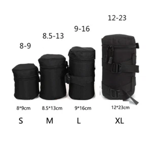 4 Pack Neoprene Camera Lens DSLR Pouch Protector Bag Case Water Resistant Set - Picture 1 of 17