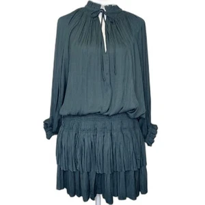Womens Current Air Laurel Pleated Mini Dress Fairy Whimsy Flowy Dressy Classy S - Picture 1 of 15