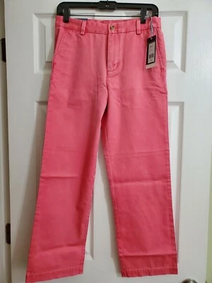 ¡¡¡NUEVO CON ETIQUETAS!!!  Precio de venta sugerido por el fabricante $49,50 Youth Vineyard Vines unisex pantalón rojo embarcadero talla 18 Foto 1 de 4