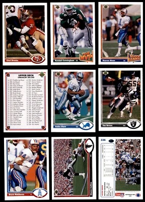 1991 Upper Deck Football Complete Your Set #251-500 You Pick! - Image 1 of 2