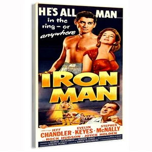 1951 Iron Man (Universal International) Movie Poster or Canvas Home Decor Art - Picture 1 of 16