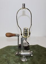 Antique Griswold Meat Grinder Sausage Press Converted Table Lamp Steampunk USA
