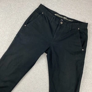 Eddie Bauer Canvas Utility Hose Herren 34x30 schwarz Carpenter Classic Fit Workwear - Bild 1 von 11
