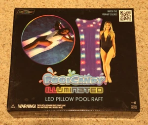 PoolCandy Cuscino LED Illuminato Zattera per Piscina - 73" - Foto 1 di 3