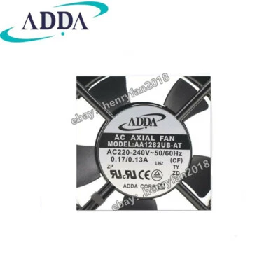 High Speed Cooling Fan ADDA AA1282UB-AT Axial Fan AC 220/240V 0.17A 120*120*38MM - Image 1 of 4
