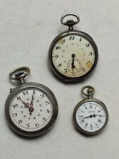 Lot de 3 anciennes montres gousset: 2 en Argent