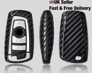 BMW Car Key Case Keyless Key Cover 1, 2, 3, 4, 5, 6, Z4, X3, X5, X6 Carbon Fibre - Picture 1 of 3