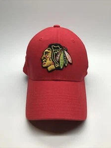 Chicago Blackhawks NHL Reebok Basic Red Adjustable Face Off Headwear Size L/XL - Picture 1 of 12
