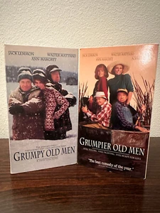 2 VHS Movies Grumpy Old Men & Grumpier Old Man - Picture 1 of 3