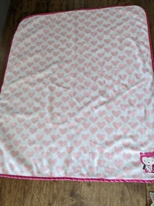 Child of Mine Carters Embroidered Owl Baby Blanket Pink Hearts Sherpa - Picture 1 of 6