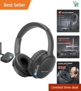 Wireless Bluetooth Headphones for TV with 165ft Range - Effortless Plug & Play - Picture 1 of 10