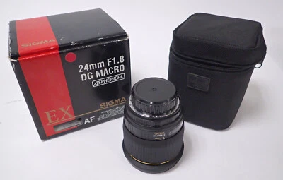SIGMA 24MM F/1.8 DG MACRO: WIDE-ANGLE POWERHOUSE W/ CASE & MACRO PRECISION - Image 1 of 4