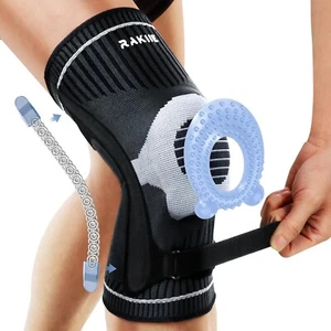 Adjustable Knee Compression Sleeve with Patella Gel Pad & Side Stabilizers - Picture 1 of 6