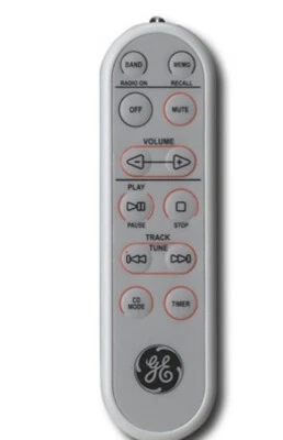 GE Slim Spacemaker Stereo CD Player WT Remote Control ONLY 7-5300 - Image 1 of 4