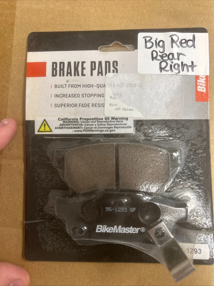 Honda Big Red Rear Left Brake Pads - Image 1 of 1