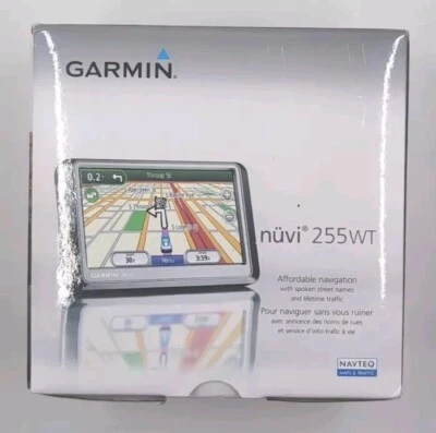Автомобильный GPS-навигатор Garmin Nuvi 255WT протестирован работает идеально в комплекте в коробке - Изображение 1 из 4