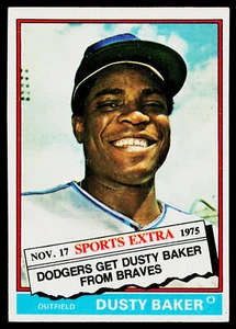 1976 Topps Dusty Baker Traded #28T Los Angeles Dodgers - Picture 1 of 2