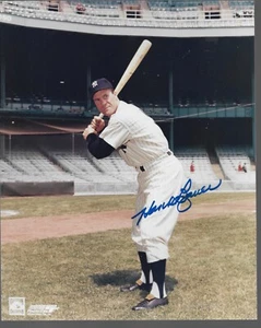 Foto autografiada de Hank Bauer de los Yankees de Nueva York de 8x10 - Imagen 1 de 2