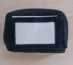 Black Suede Clutch/Wallet Credit Card Holder Mini Take Along Extra Card Holder - Picture 1 of 9